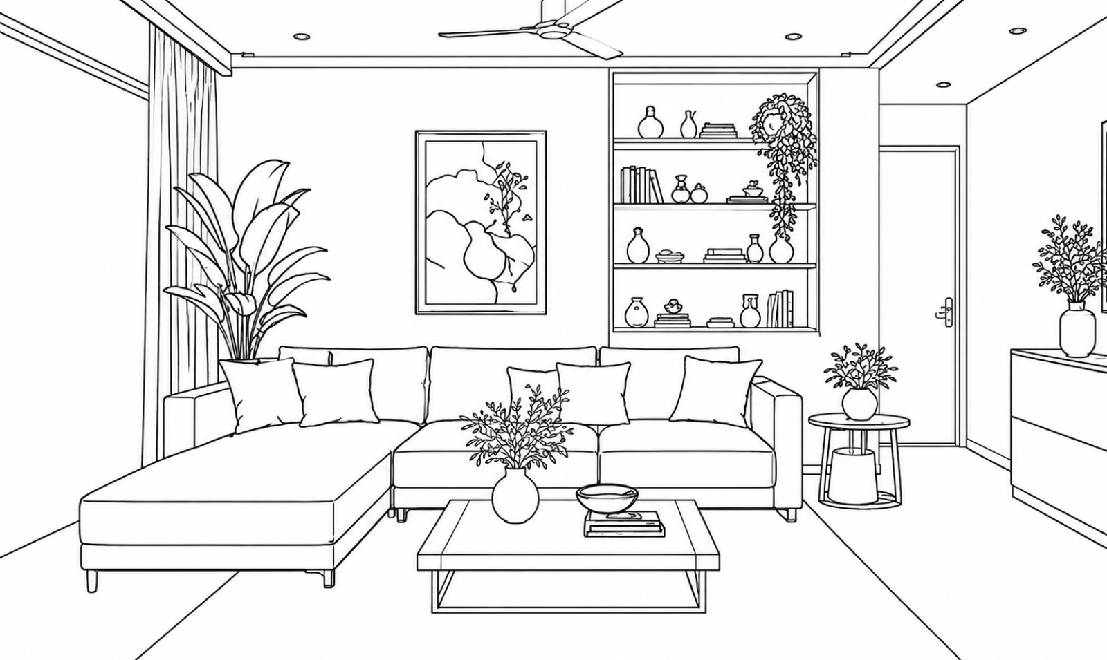 Interior space before design transformation by Rasa Interio